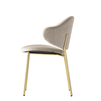 Calligaris Holly - Dining Chair In Velvet Fabric