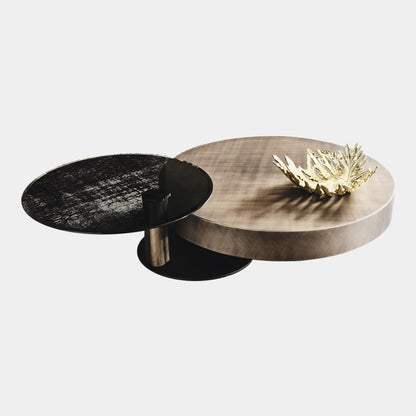 Cattelan Italia Arena - Swivel Bond Coffee Table In Lacquered Steel