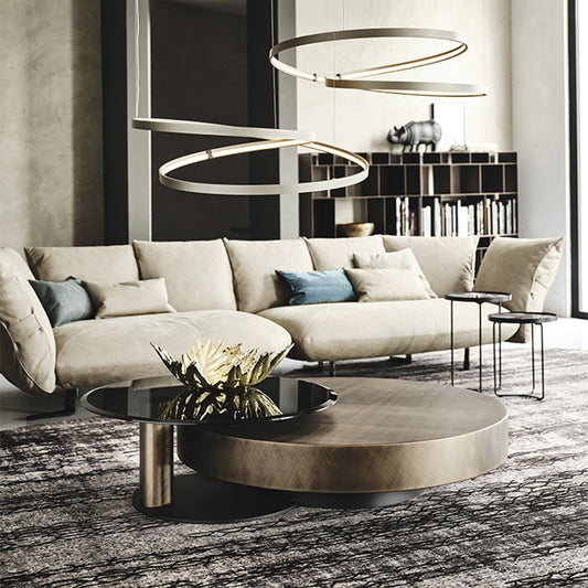 Cattelan Italia Arena - Swivel Bond Coffee Table In Lacquered Steel