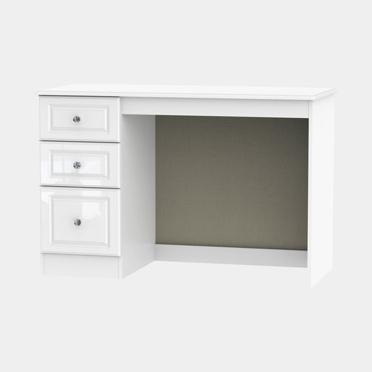Lincoln - Storage White Gloss Office Desk