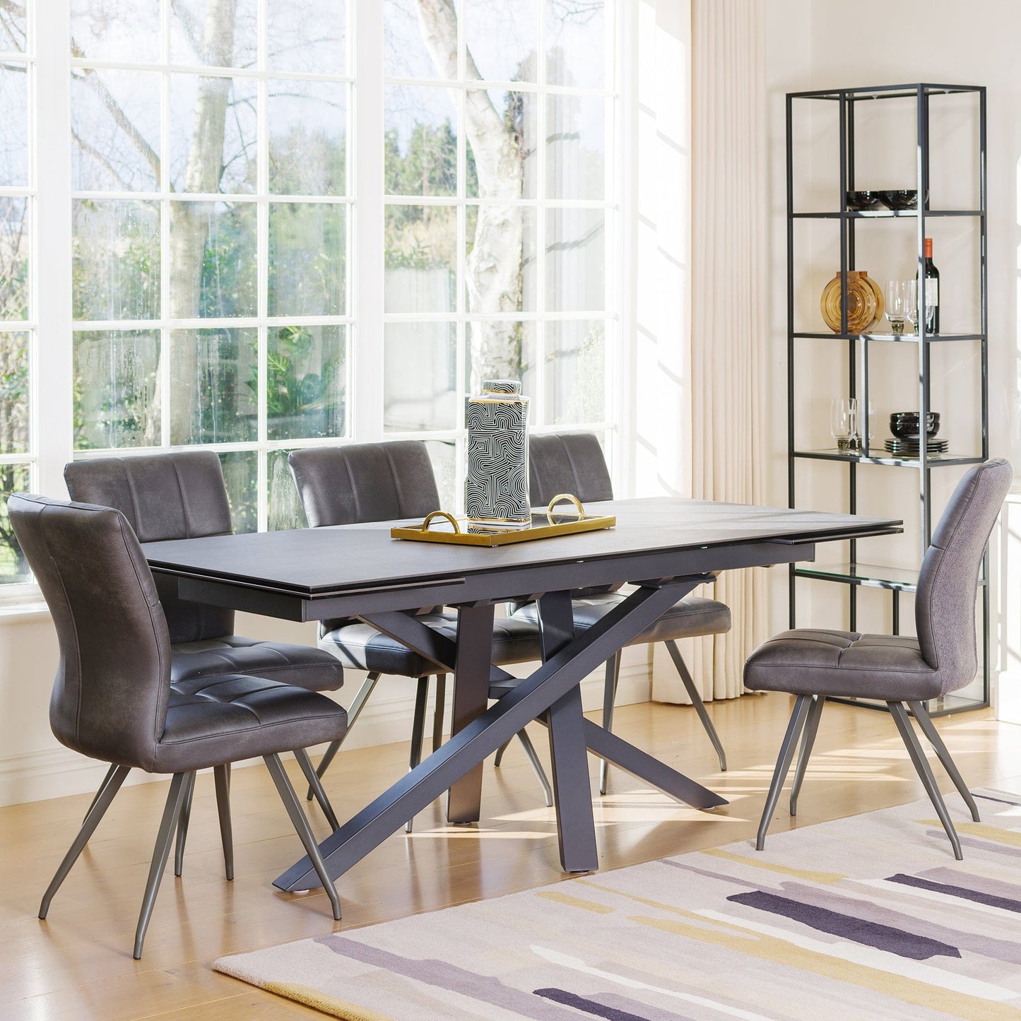 Pescara - Extending Dining Table, Grey