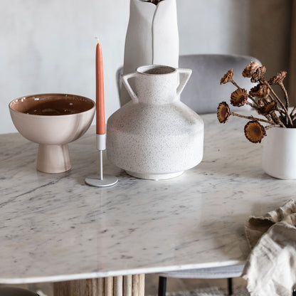 Bombay - Marble Dining Table, Mango Wood