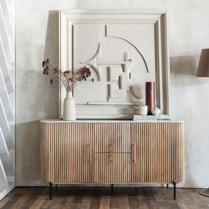 Bombay - Wide Sideboard, Marble Top