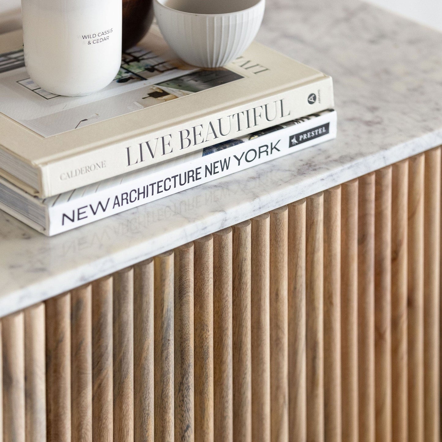 Bombay - Wide Sideboard, Marble Top