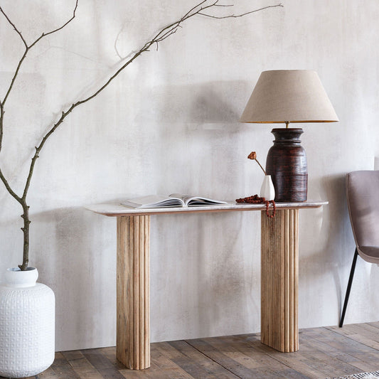 Bombay - Console Table, Marble Top