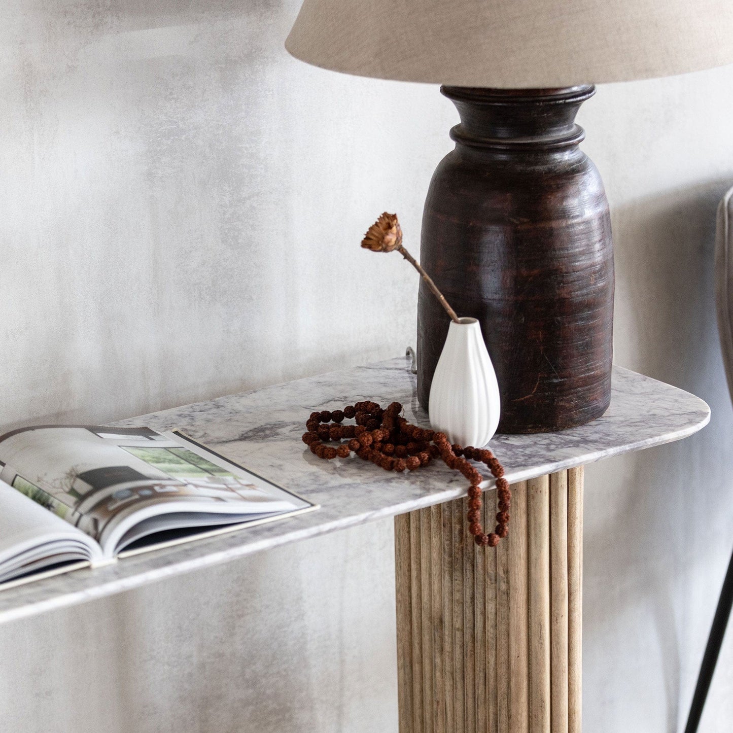 Bombay - Console Table, Marble Top