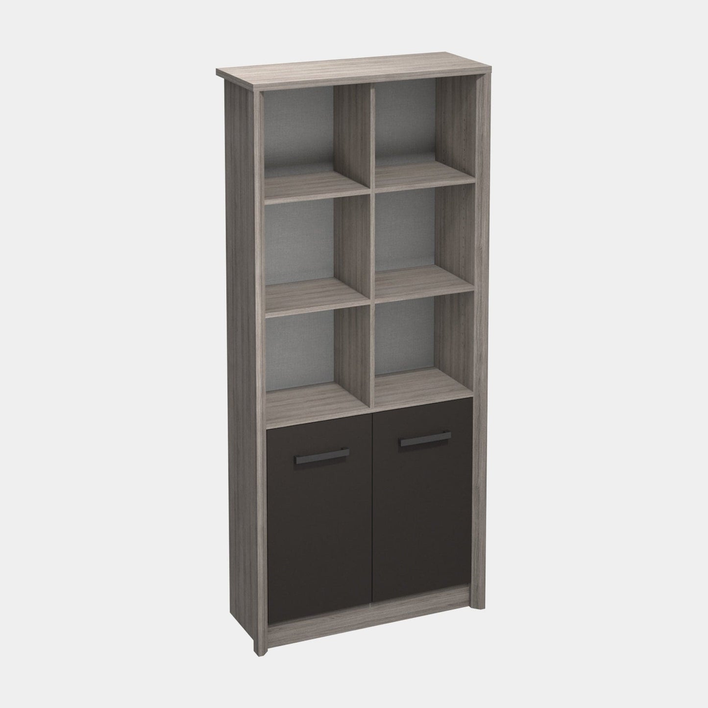 Compton - Tall Storage Unit, Grey Oak