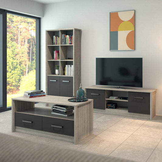 Compton - Grey Oak Corner TV Unit
