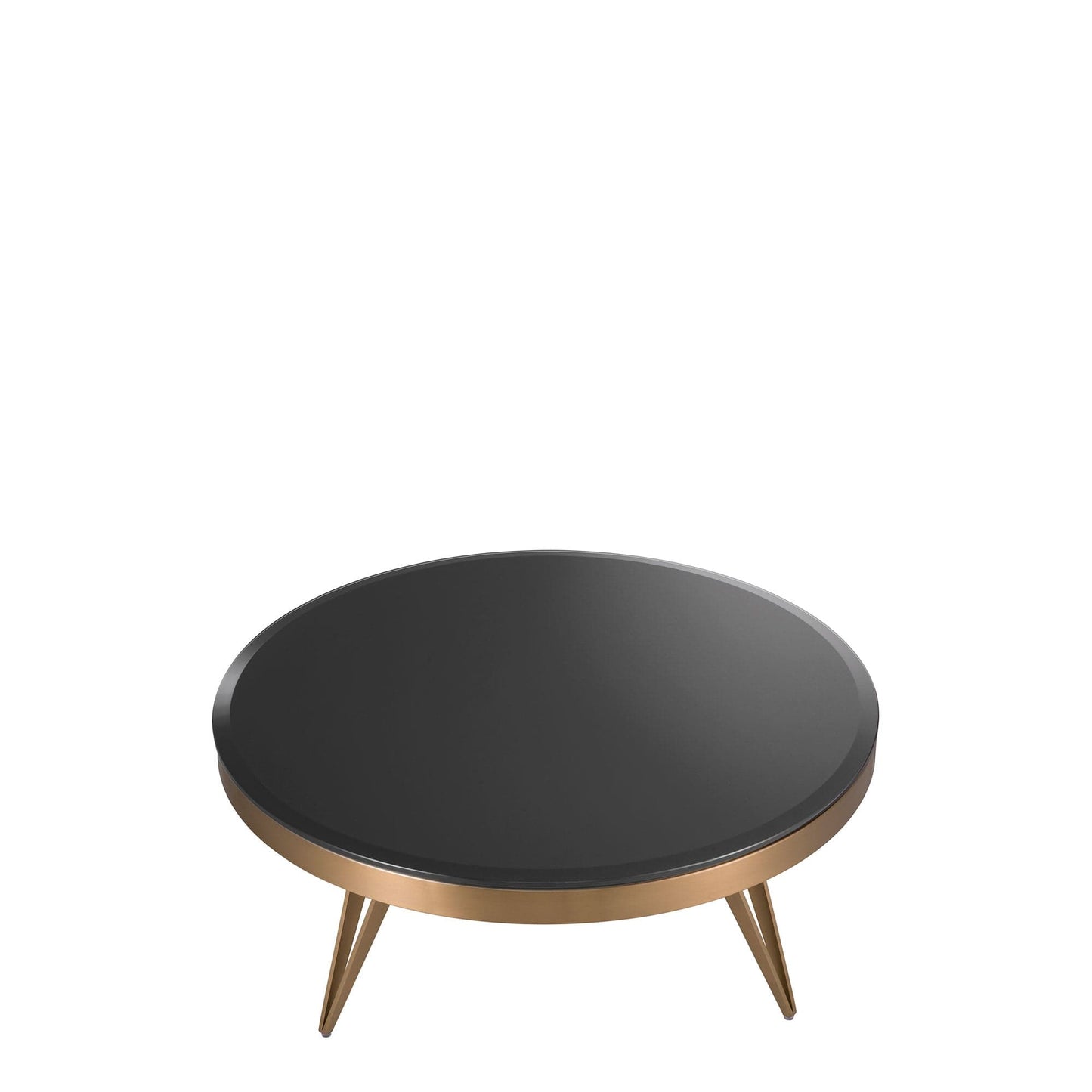 Eichholtz Rocco - Coffee Table In Black Bevelled Glass