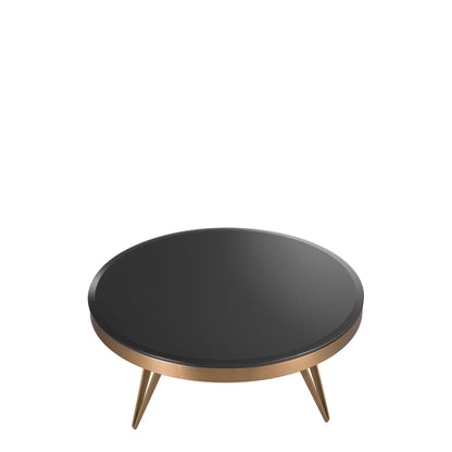 Eichholtz Rocco - Coffee Table In Black Bevelled Glass