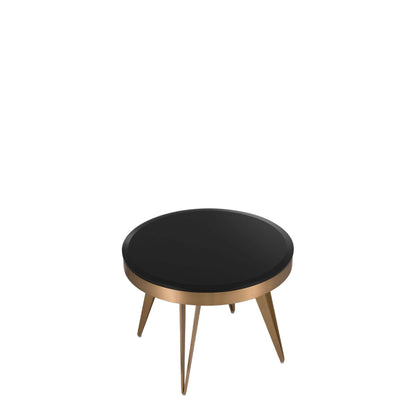 Eichholtz Rocco - Side Table In Black Bevelled Glass