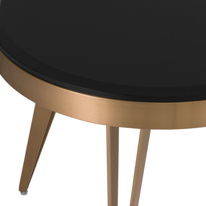 Eichholtz Rocco - Side Table In Black Bevelled Glass