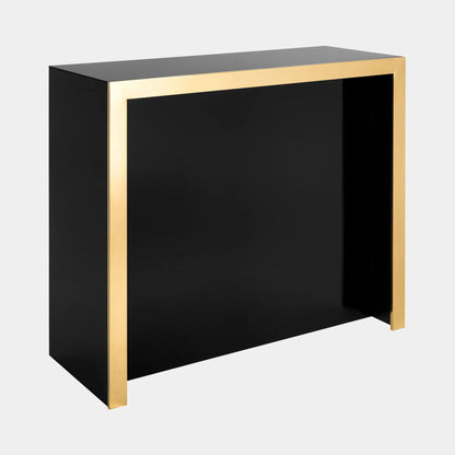 Eichholtz Grimaldi - Bar Unit Gold Finish Black Glass