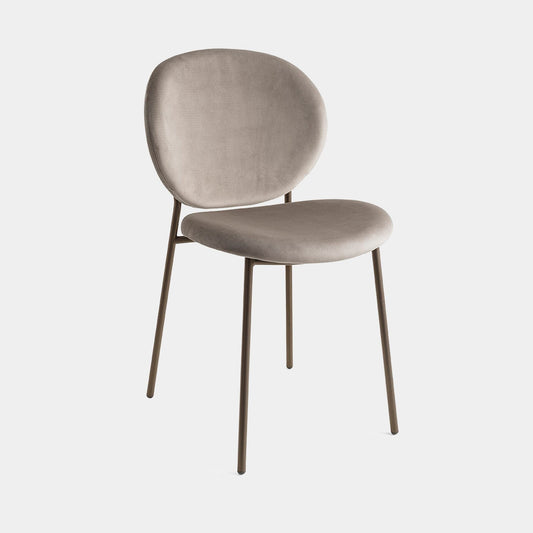 Calligaris Ines - Dining Chair In Velvet Fabric