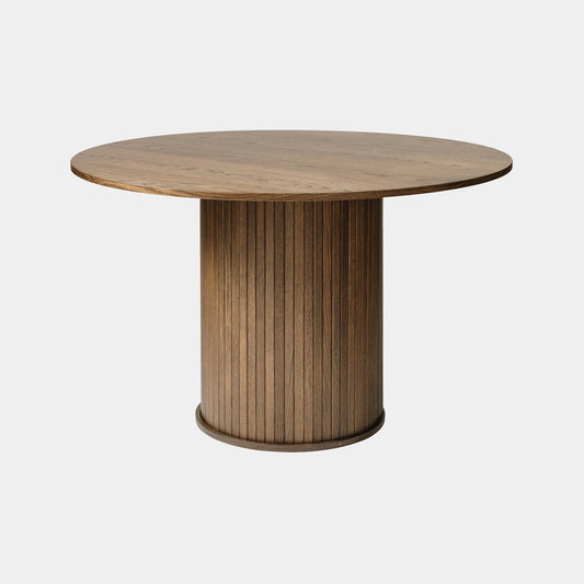 Eden - Round Dining Table, Smoked Oak