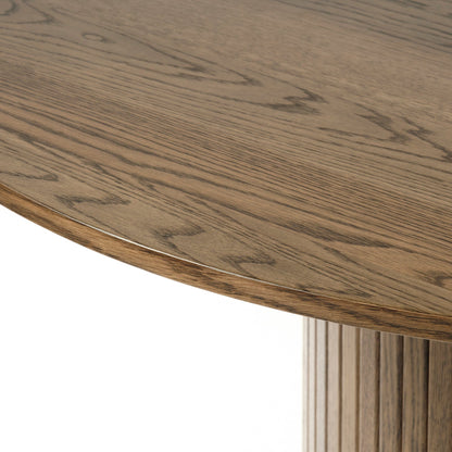 Eden - Round Dining Table, Smoked Oak