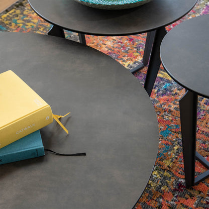 Benito - Round Coffee Table Ceramic Top 90cm