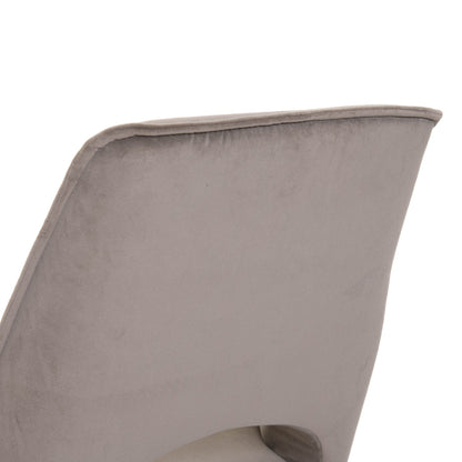 Nova - Swivel Dining Chair In Velvet Fabric