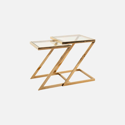 Auric - Nest Tables, Gold Polished Frame