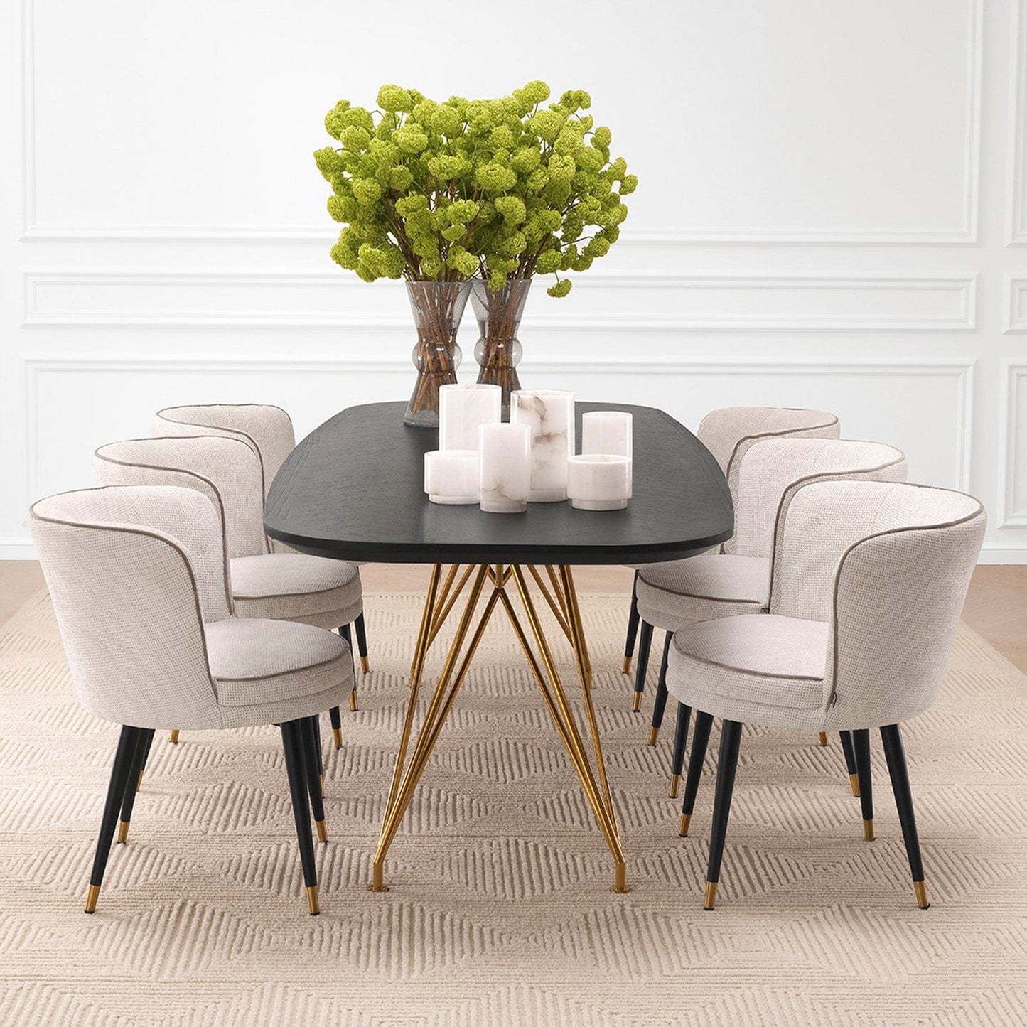 Eichholtz Grenada - Swivel Dining Chair In Fabric