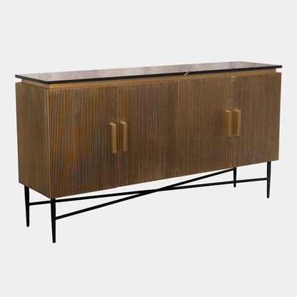 Conrad - Sideboard, Gold & Black Marble Top