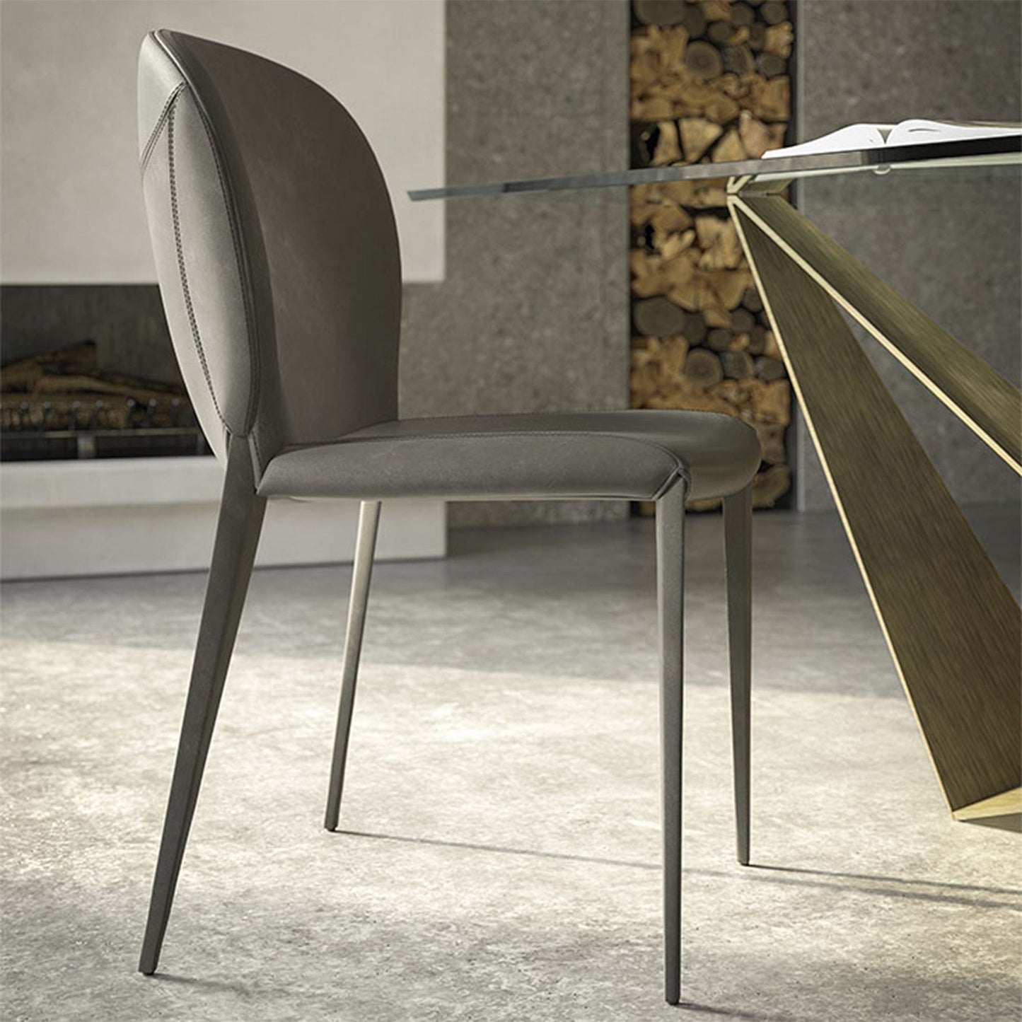 Cattelan Italia Nancy - Dining Chair In Synthetic Leather