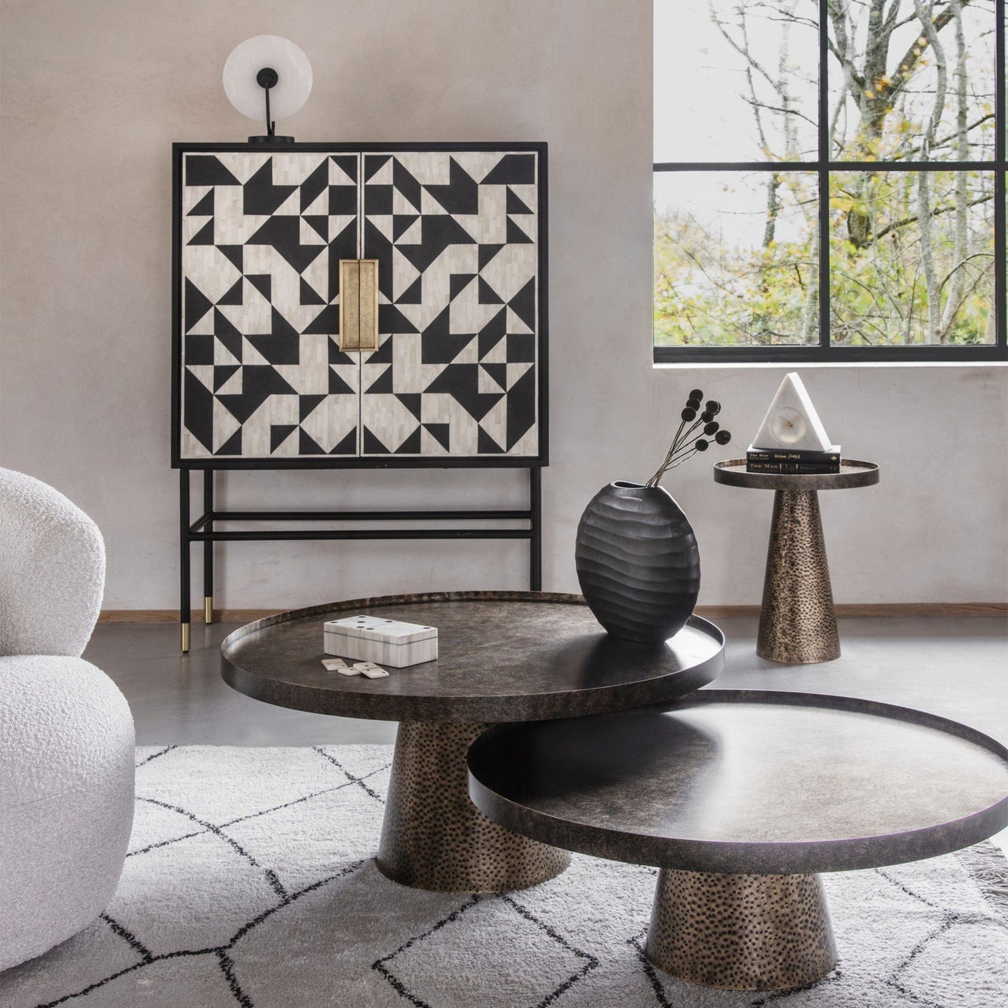 Carmel - Coffee Tables, Antique Gold Set of 2