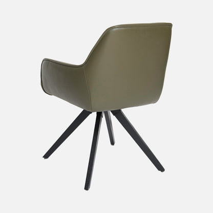 Elara Swivel Chair - In Semi Aniline Leather