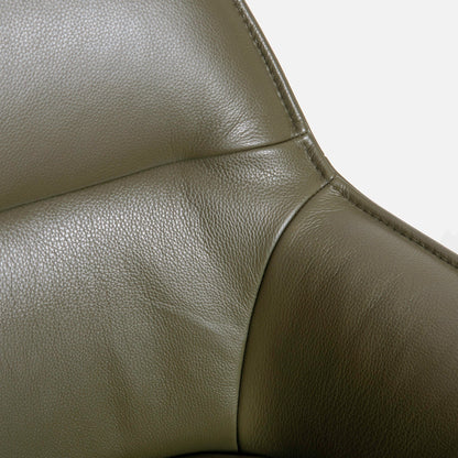 Elara Swivel Chair - In Semi Aniline Leather