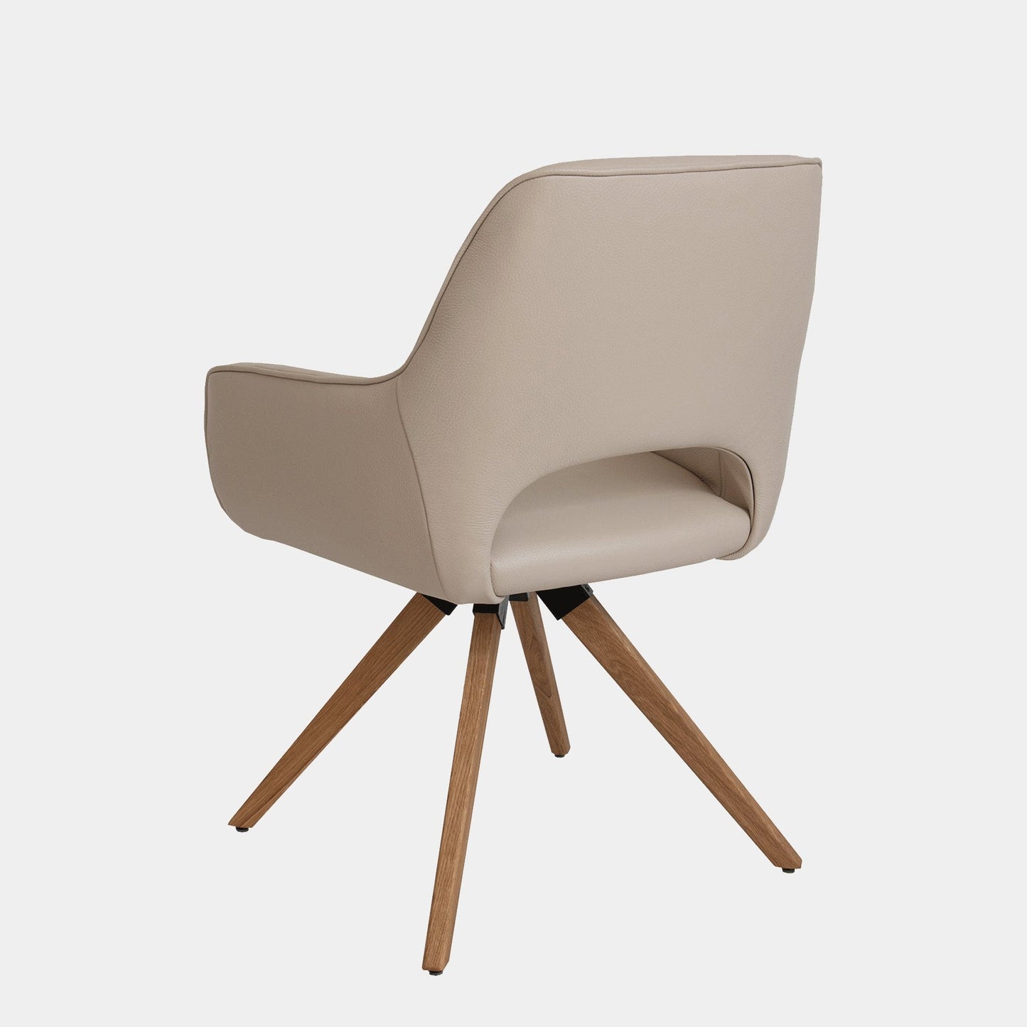 Luna - Swivel Dining Chair In Leather