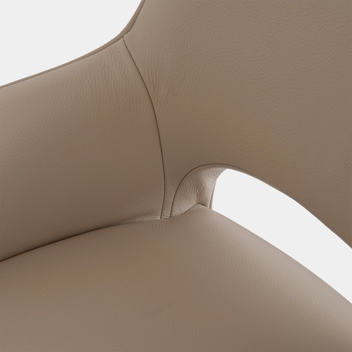 Luna - Swivel Dining Chair In Leather