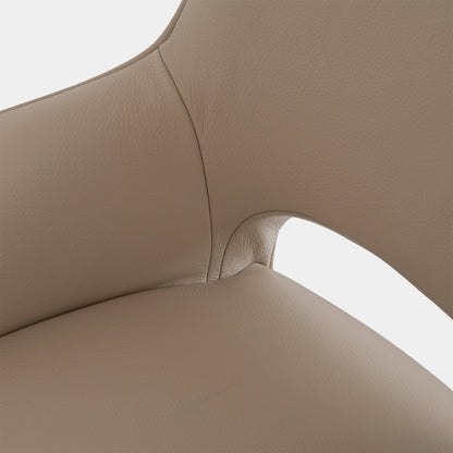 Luna - Swivel Dining Chair In Leather