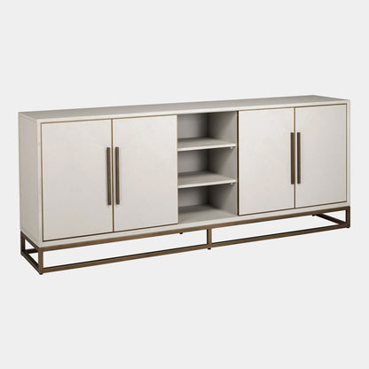Mirabel - Sideboard, White Oak & Gold Detailing