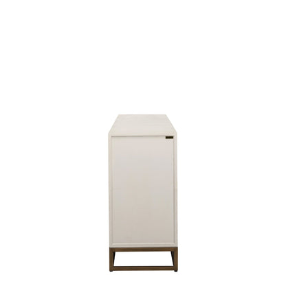 Mirabel - Sideboard, White Oak & Gold Detailing