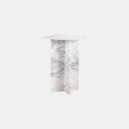 Watson - Square Side Table, Marble Finish