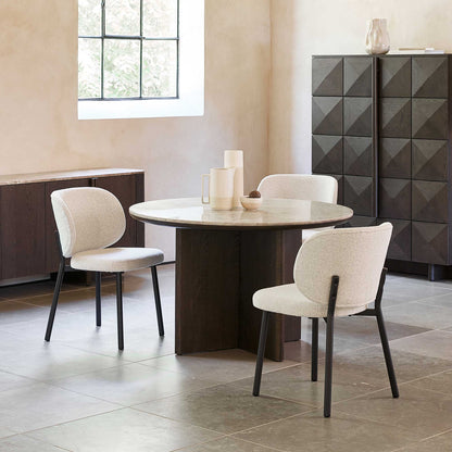 Mayfair - Round Dining Table, Marble Top