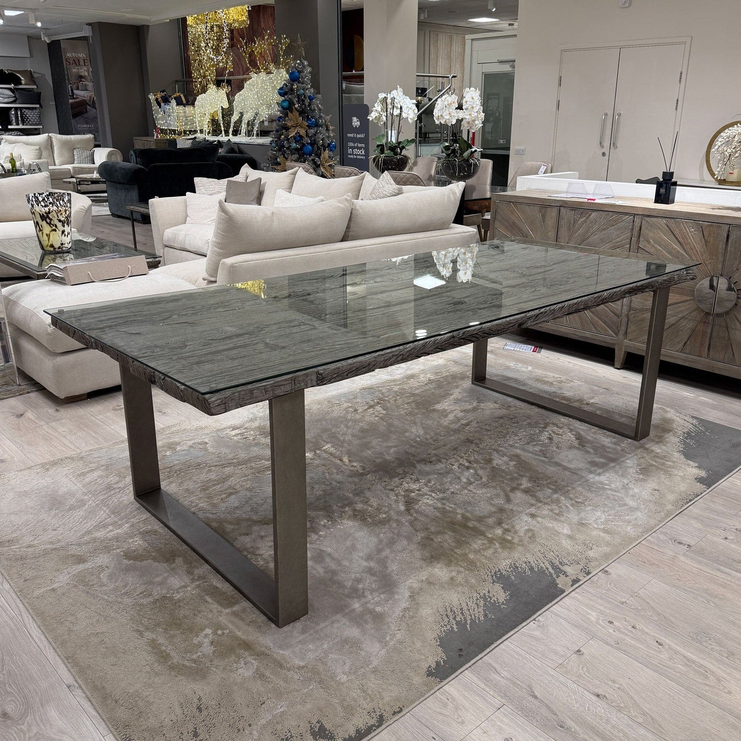 Myrtle - Dining Table Reclaimed Railway Sleeper - Item As Pictured