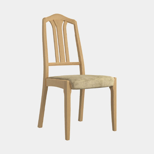 Contour - Slat Back Dining Chair In Fabric