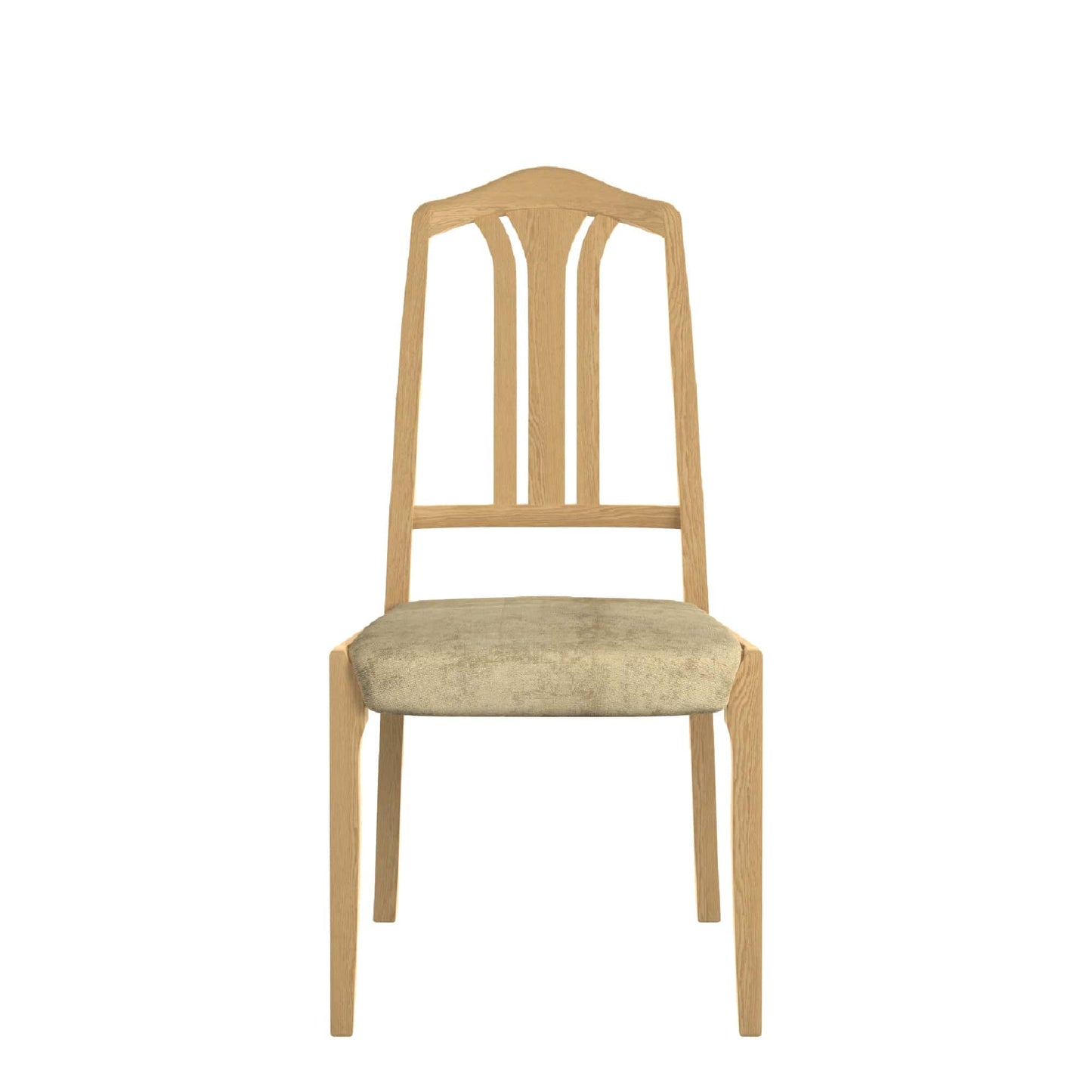 Contour - Slat Back Dining Chair In Fabric