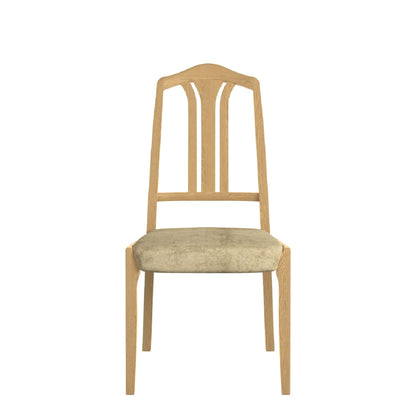 Contour - Slat Back Dining Chair In Fabric