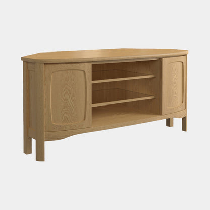 Contour - Natural Oak Corner TV Unit