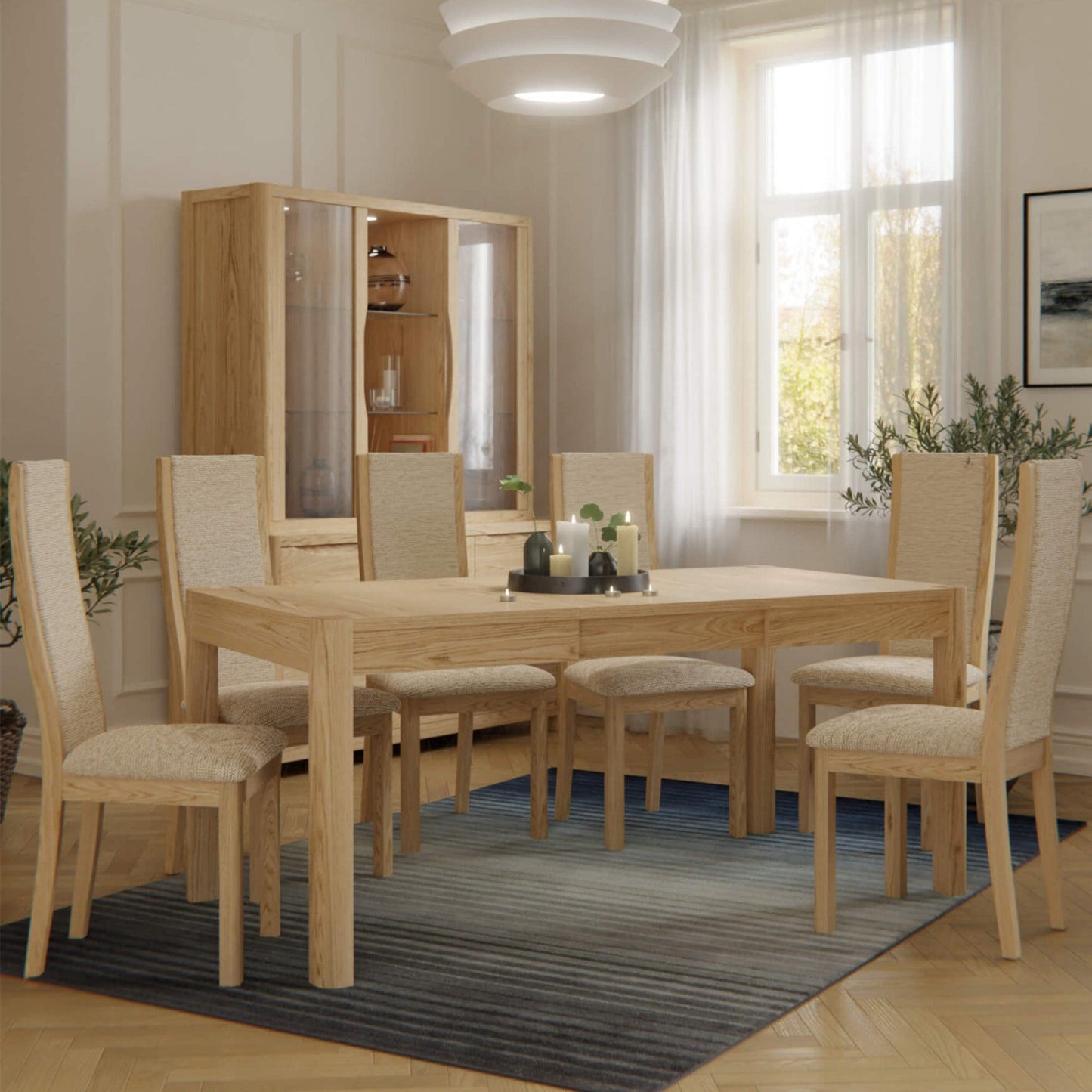 Arden - Oval Extending Dining Table, Oak