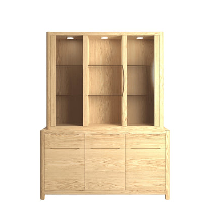 Arden - Display Top For 3 Door Sideboard, Solid Oak