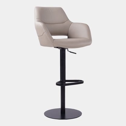 Adana - Swivel Bar Stool In Taupe PU Leather
