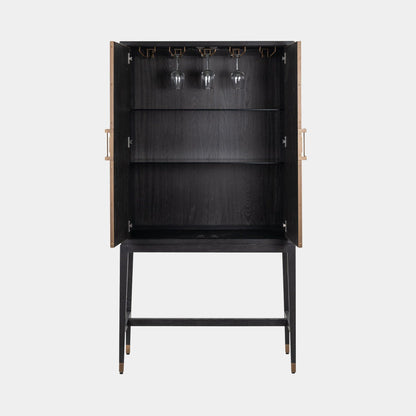 Ridgeville - Bar Cabinet, Shagreen Finish