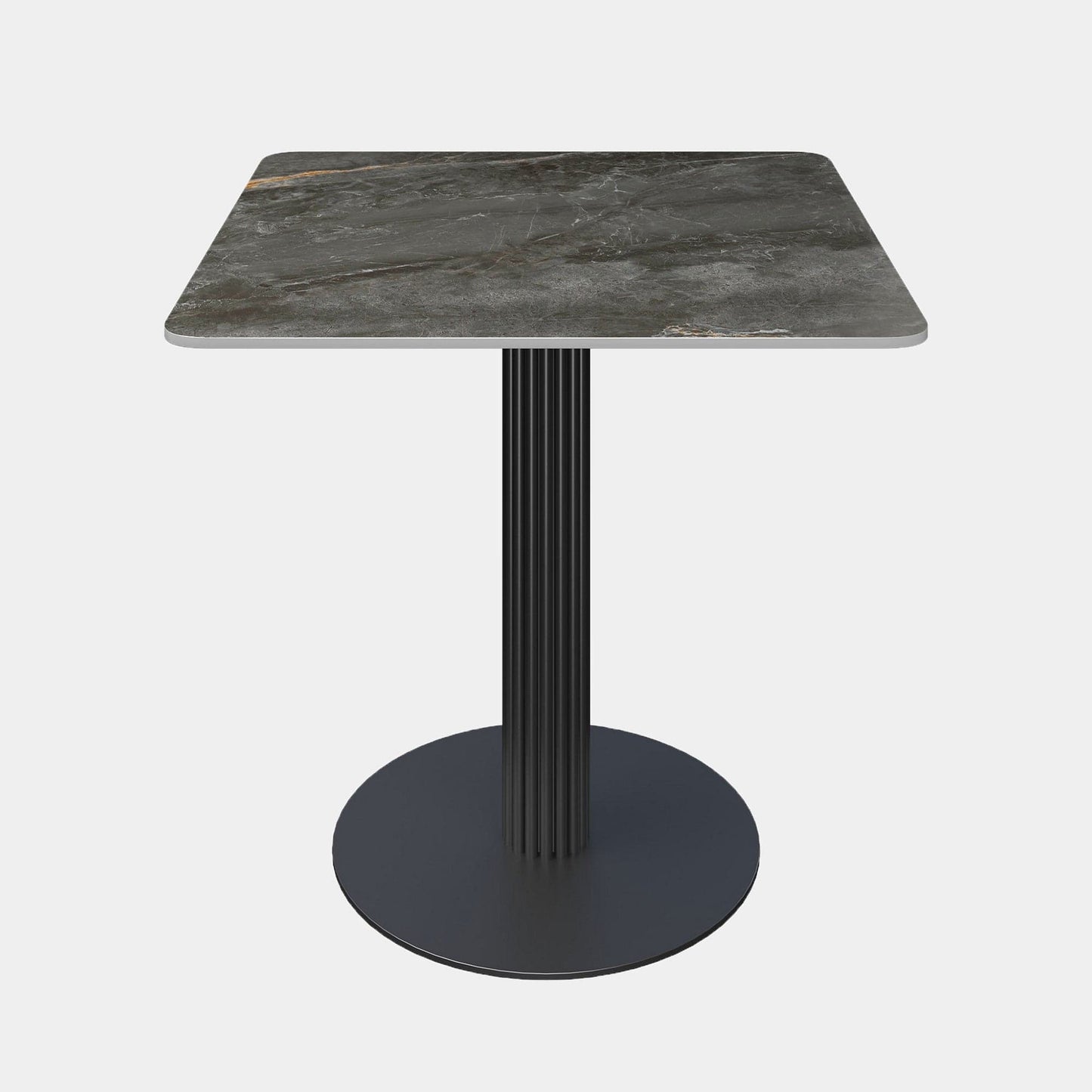 Trinity - Square Dining Table, Grey & Gold