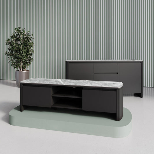 Collina - Light Grey Ceramic TV Unit