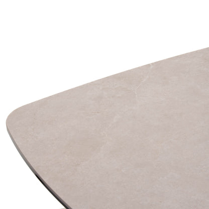 Bari - Coffee Table With Beige Ceramic Top