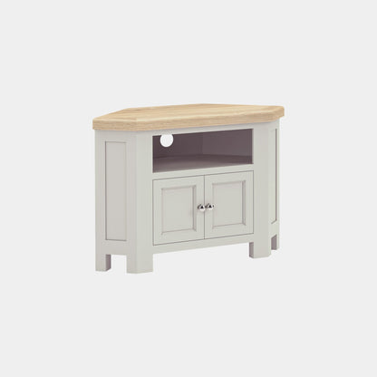 Bantham - Stone Grey Corner TV Unit 100cm