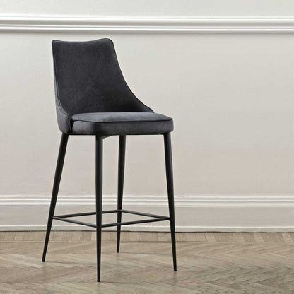 Bontempi Clara - Low Bar Stool In Premium Eco Leather